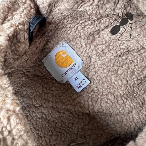 Vintage Y2K Carhartt brown Sherpa work wear vest - Picture 4 of 7